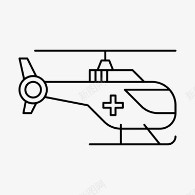 飞行堡垒直升机飞行运输图标图标