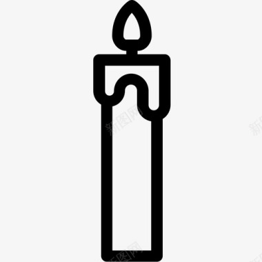 火焰图标蜡烛火焰光图标图标