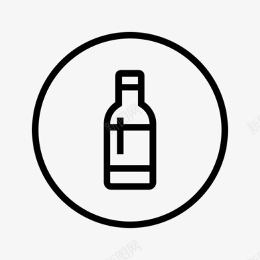 瓶子玻璃瓶瓶子酒精玻璃瓶图标图标