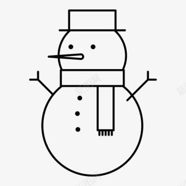 冬天的雪人雪人圣诞节游戏图标图标