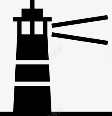 灯塔建筑物灯图标图标
