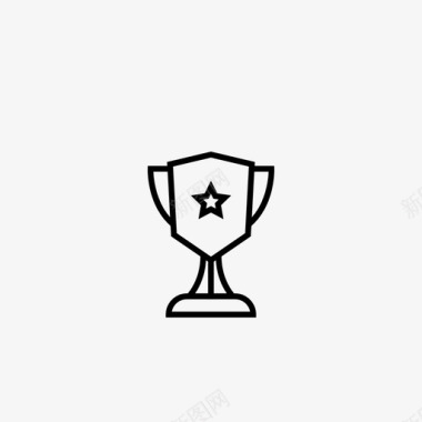 金杯标志奖杯冠军金牌图标图标