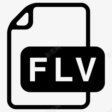 Flashflv文件扩展名文件格式图标图标