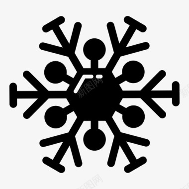 雪花圣诞节冬天图标图标