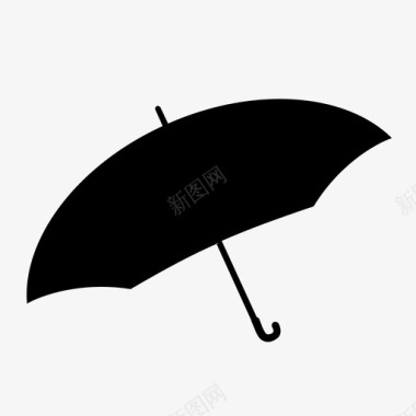 下雨背景雨伞秋天保护图标图标