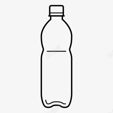 塑料瓶500毫升水合图标图标