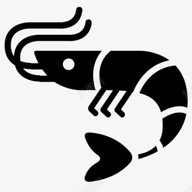 樱花海虾动物食物图标图标