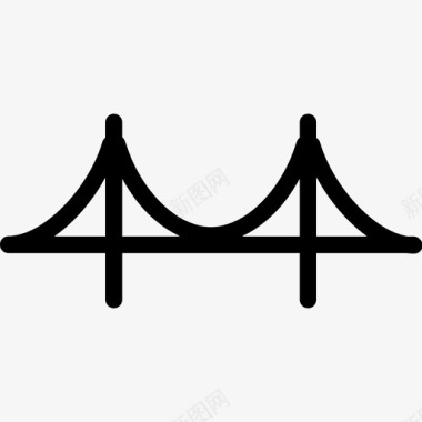 河桥桥建筑河桥图标图标