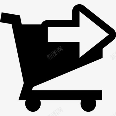 购物购物车右箭头按钮商业仪表板图标图标