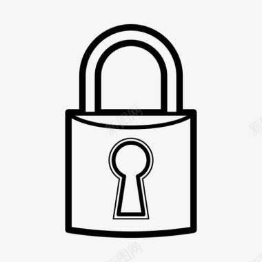 密码锁定访问挂锁图标图标