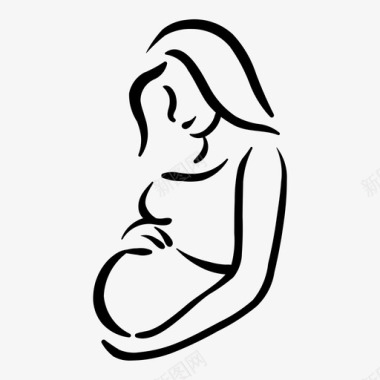 幸福孕妇宝贝幸福图标图标