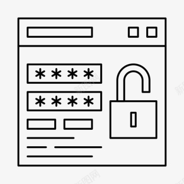 用户登录锁定密码图标图标