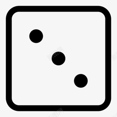 白色标志白色骰子游戏数字图标图标