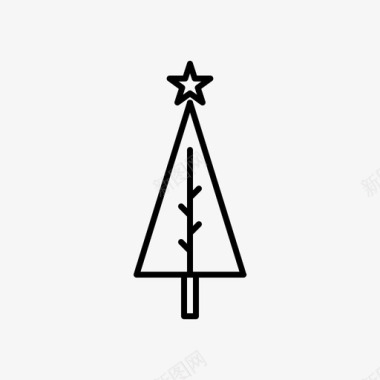 圣诞树圣诞节日图标图标