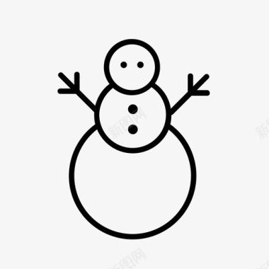 冬天的雪人雪人芬兰霜冻图标图标