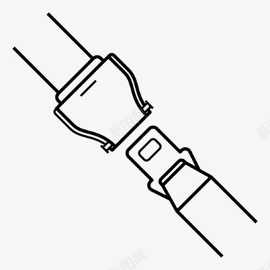 机场手续飞机安全带飞机乘客图标图标