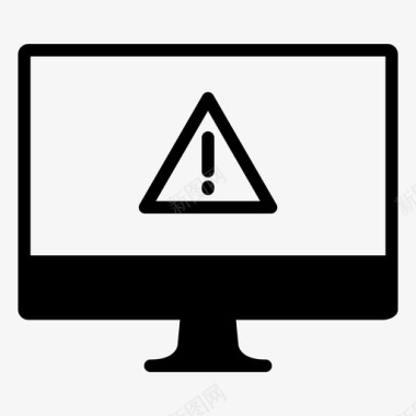 计算机系统警报计算机错误软件警报图标图标