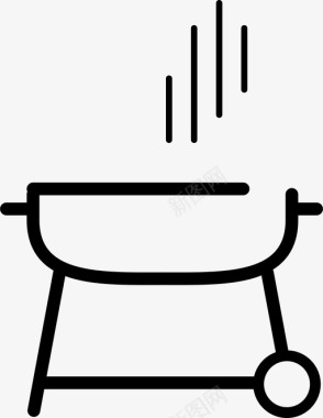 煎饼锅烧烤烤肉锅图标图标