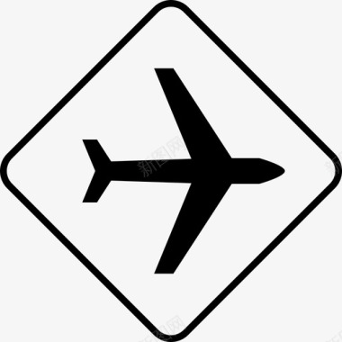 机场飞机道路图标图标