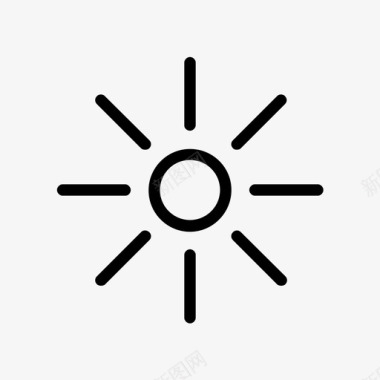 太阳天空温暖图标图标