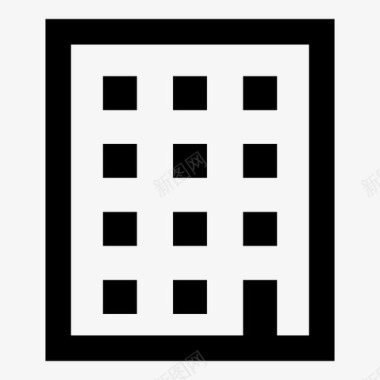 房屋建筑物公寓房屋图标图标