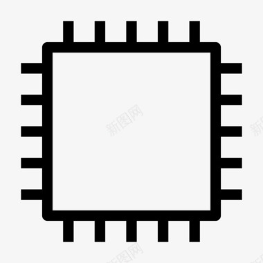 AI芯片处理器芯片内存图标图标