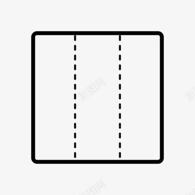 双折列纸图标图标