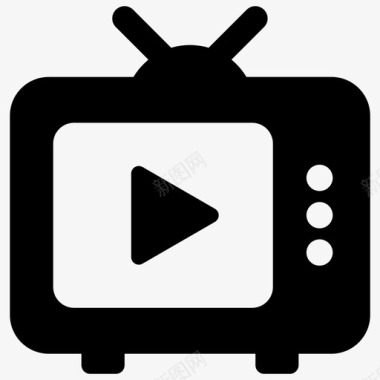 电视娱乐营销媒体图标图标