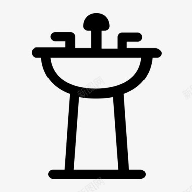 底座水槽浴缸浴室图标图标