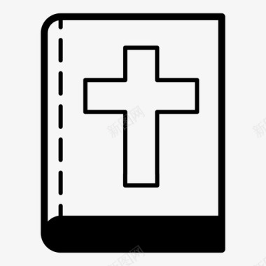 书籍封面圣经书籍基督教图标图标
