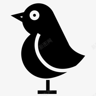鸟有趣动物推特图标图标
