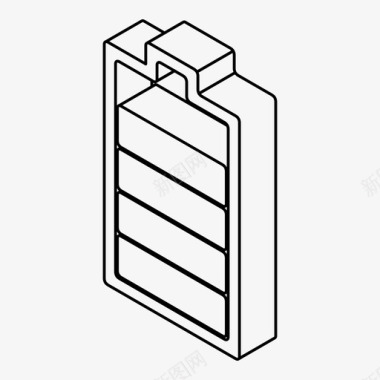 电池电量电力能源图标图标