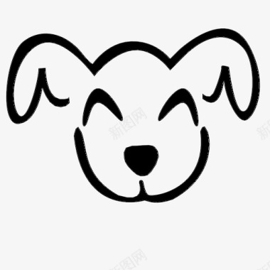 快乐的皮特狗狗的风格图标图标