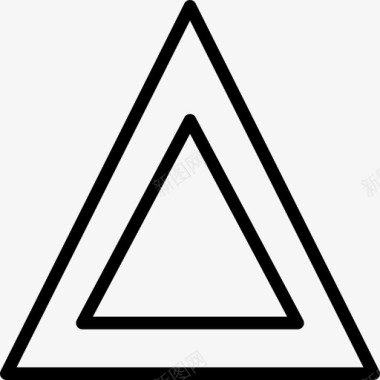 三角警示牌汽车零件图标图标