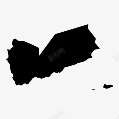 世界地图png也门亚洲国家图标图标
