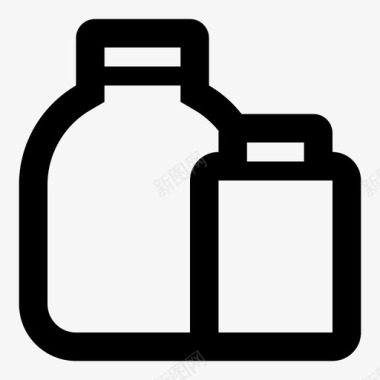 罐子罐子容器空罐子图标图标