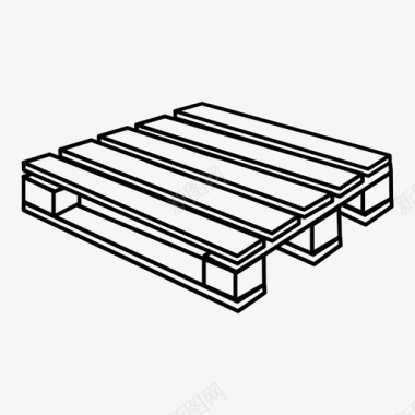木托盘起重机货物图标图标