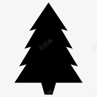 松树圣诞树节日树图标图标