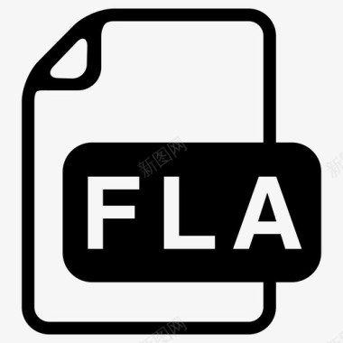 Flashfla文件扩展名文件格式图标图标