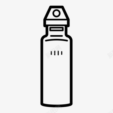 苏打水瓶水瓶食堂运动图标图标