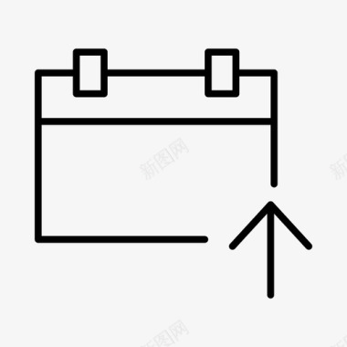 上载上载日历日期事件图标图标