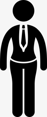 领带女式西装图标图标