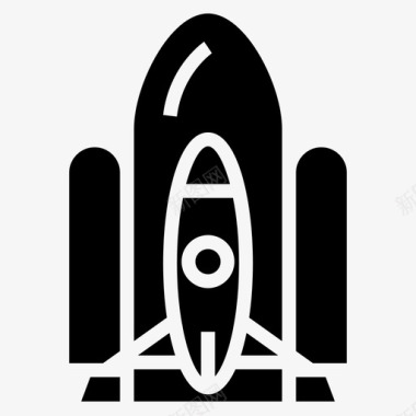 粉笔飞机火箭美国宇航局飞船图标图标
