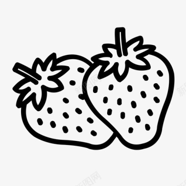 草莓农场水果图标图标