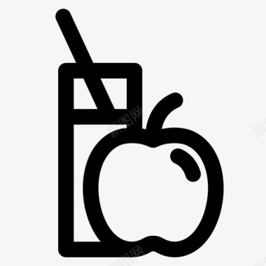 苹果汁食品新鲜图标图标
