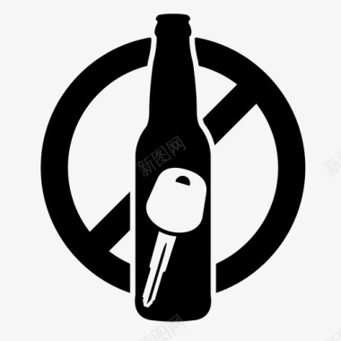 不要酒后驾车酒酒瓶图标图标