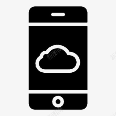 手机存储应用云图标图标