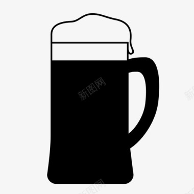 啤酒啤酒杯梅干啤酒图标图标