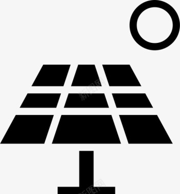 太阳能板太阳能板能源环境图标图标