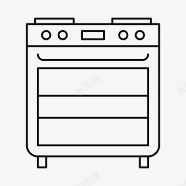 厨房烤箱烹饪厨房图标图标